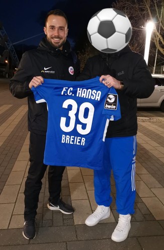 Hansa rostock matchworn - rostock, trikot